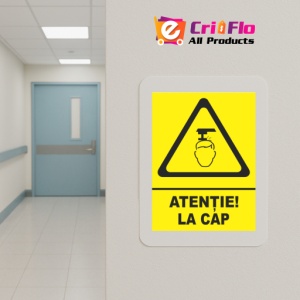 Indicator Atentie la cap, Sticker autocolant - Img 5