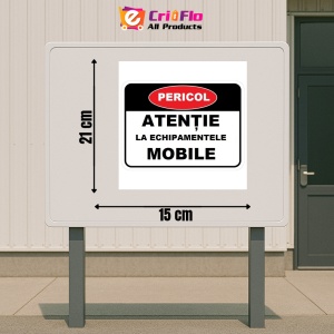 Indicator Atentie la echipamentele mobile, Sticker autocolant - Img 2
