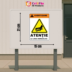 Indicator Atentie la linia hidraulica, Sticker autocolant - Img 2