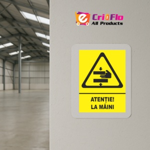 Indicator Atentie la maini, Sticker autocolant - Img 4
