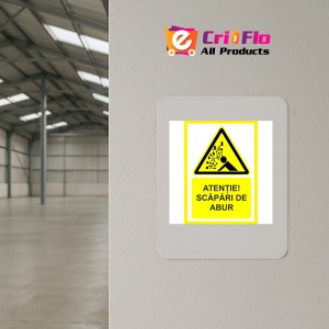 Indicator Atentie scapari de abur, Sticker autocolant - Img 4