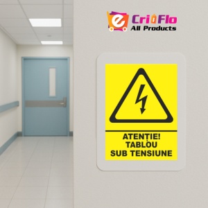 Indicator Atentie tablou sub tensiune, Sticker autocolant - Img 5