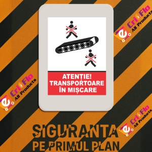 Indicator Atentie transportoare in miscare (2), Sticker autocolant - Img 3