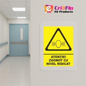 Indicator Atentie zgomot cu nivel ridicat, Sticker autocolant - Img 5
