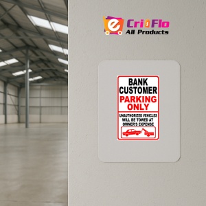 Indicator Bank customer parking signs, Sticker autocolant - Img 4