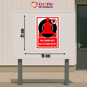 Indicator Blocare roti, Sticker autocolant - Img 2