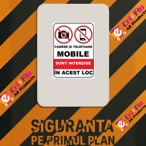 Indicator Camere si telefoane mobile sunt interzise in acest loc, Sticker autocolant - Img 2