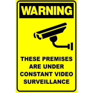 Indicator CCTV VIDEO SURVEILLANCE SECURITY SIGN, Sticker autocolant