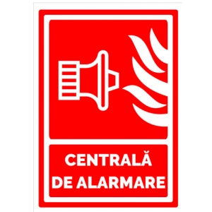 Indicator Centrala de alarmare, Sticker autocolant
