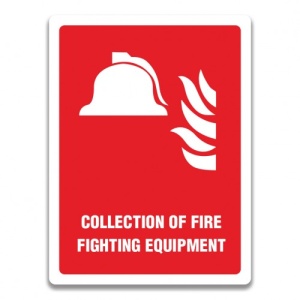 Indicator COLLECTION OF FIRE FIGHTING EQUIPMENT SIGN, Sticker autocolant