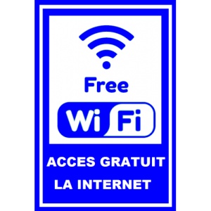 Indicator Cu acces gratuit la internet, Sticker autocolant