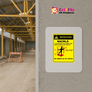 Indicator Cu instructiuni nacela, Sticker autocolant - Img 5