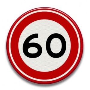 Indicator cu viteza maxima de 30 km pe ora, Sticker autocolant