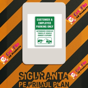 Indicator CUSTOMER EMPLOYEE PARKING ONLY SIGN, Sticker autocolant - Img 2