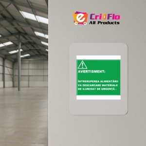 Indicator De avertisment intreruperea alimentarii va descarca materialele de urgenta, Sticker autocolant - Img 3