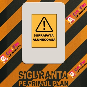 Indicator De avertizare suprafata alunecoasa, Sticker autocolant - Img 3
