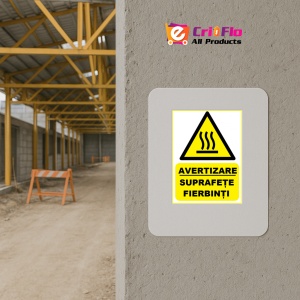 Indicator de avertizare suprafete fierbinti, Sticker autocolant - Img 5