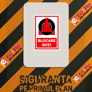 Indicator De blocare roti, Sticker autocolant - Img 2