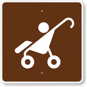 Indicator De camping bebe, Sticker autocolant