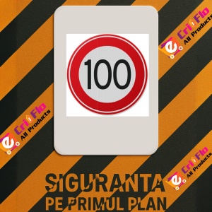 Indicator de circulatie 80 km, Sticker autocolant - Img 2
