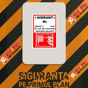 Indicator De informare hidranti, Sticker autocolant - Img 2