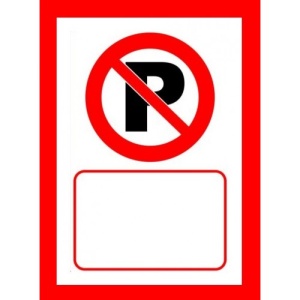 Indicator De interzicere personalizata pentru parcare, Sticker autocolant