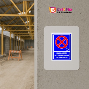 Indicator De parcare nu blocati acces persoane cu handicap, Sticker autocolant - Img 5