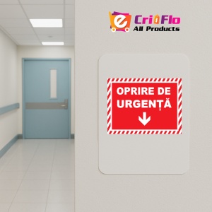 Indicator De siguranta oprire pentru urgenta, Sticker autocolant - Img 4