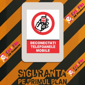 Indicator Deconectati telefoanele mobile, Sticker autocolant - Img 3