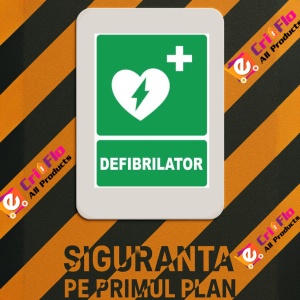 Indicator Defibrialtor, Sticker autocolant - Img 3