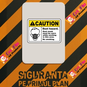 Indicator Dust Mask Must Be Worn In Area Sign, Sticker autocolant - Img 2