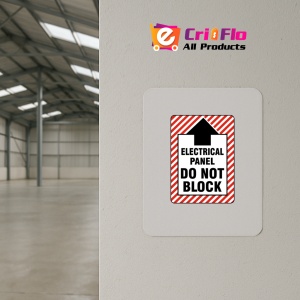 Indicator Electrical Panel Do Not Block Sign, Sticker autocolant - Img 3