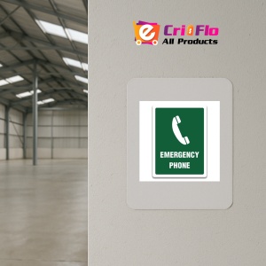 Indicator EMERGENCY PHONE SIGN, Sticker autocolant - Img 3