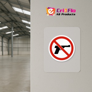 Indicator Eticheta de siguranta pentru regulile de interzicere a armelor, Sticker autocolant - Img 3