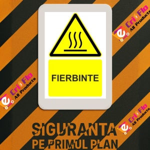 Indicator Fierbinte indicator de avertizare, Sticker autocolant - Img 3