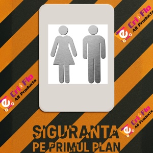 Indicator figurine decorative pentru semne de baie pentru barbati si femei, Sticker autocolant - Img 2