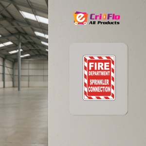 Indicator Fire Department Sprinkler Connection Sign, Sticker autocolant - Img 3
