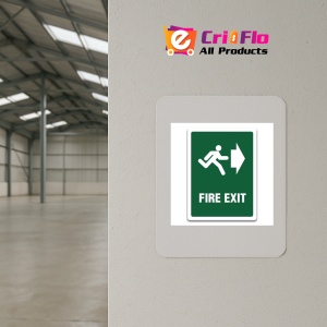 Indicator FIRE EXIT RIGHT SIGN, Sticker autocolant - Img 3