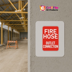 Indicator Fire Hose Outlet Connection Sign, Sticker autocolant - Img 5