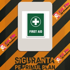 Indicator FIRST AID SIGN, Sticker autocolant - Img 2