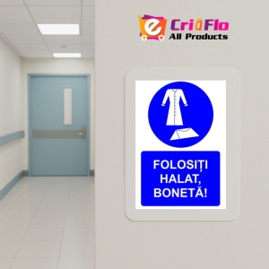 Indicator Folositi halat boneta indicator de obligativitate, Sticker autocolant - Img 5