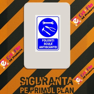 Indicator Folositi scule antiscantei v1, Sticker autocolant - Img 2