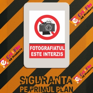 Indicator Fotografiatul este interzis, Sticker autocolant - Img 3