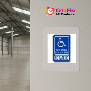 Indicator Handicapped Drop Off Zone Sign, Sticker autocolant - Img 3