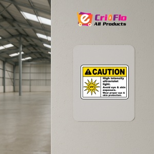 Indicator High Intensity Ultraviolet Light Sign, Sticker autocolant - Img 3