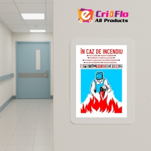 Indicator In caz de incendiu PSI, Sticker autocolant - Img 5