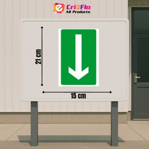 Indicator Indicator evacuare sageata jos, Sticker autocolant - Img 2