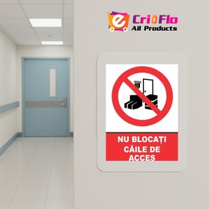 Indicator Indicator nu blocati caile de acces, Sticker autocolant - Img 5