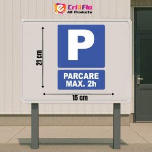 Indicator Indicator parcare ax 2 ore, Sticker autocolant - Img 2