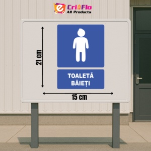 Indicator Indicator toaleta baieti, Sticker autocolant - Img 2